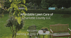 Desktop Screenshot of myaffordablelawncare.com